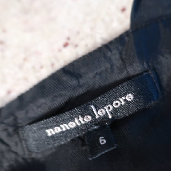 Womens Nanette Lepore 100% Silk Black Beaded Halter Tank Top 6 * - Picture 5 of 5